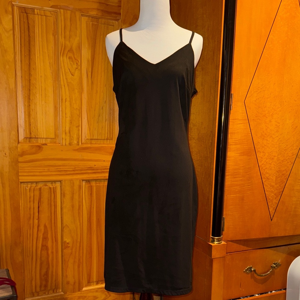 Elegant Black Slip Dress
